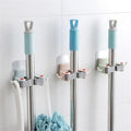 Wall Mounted Broom Mop Holder Bathroom Kitchen Storage Rack Hanger Hooks Home Organizer Kitchen Bathroom Organizer