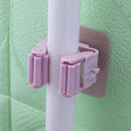 Wall Mounted Storage Mop Holder Suction Mop Brush Broom Hanger Storage Rack Kitchen Organizer Grip Rack Home Storage