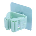 Wall Mounted Storage Mop Holder Suction Mop Brush Broom Hanger Storage Rack Kitchen Organizer Grip Rack Home Storage