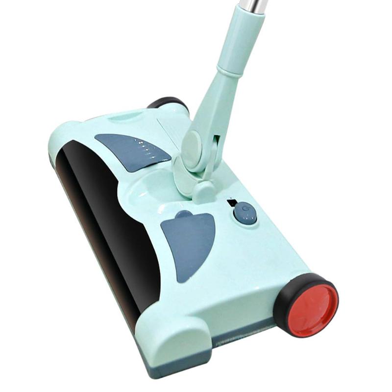 Pro New 2 in 1 Cordless Hand Push Sweepers Wireless Electric Floor Mop Magic Broom Dustpan Sweeping Mopping Machine Home Cleaner