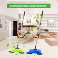 Stainless Steel Hand Push Handle Sweeper Household Cleaner Sweep Machine Hand Push Magic Broom Sweepers Dustpan Household Clean